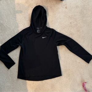 Nike Dri-fit running Black Long Sleeve Hoodie